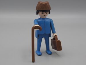 Playmobil - Homme avec canne et mallette - Geobra 1974