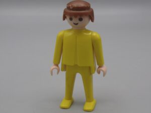Playmobil - Homme jaune cheveux marrons - Geobra 1974