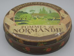 Boîte métal ronde Pommes de Normandie