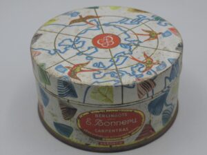 Boîte métal ronde Berlingots E. Bonnepu - Carpentras