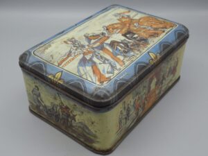 Boîte métal scènes de moyen-âge - Damoiseau