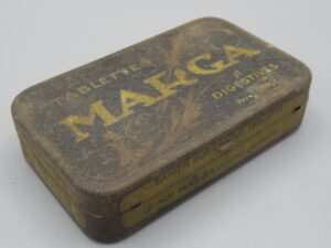 Boîte métal Tablettes digestives Marga