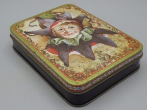 Boîte métal tête de joker