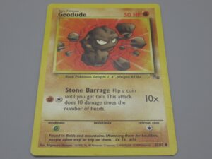 Pokemon Anglais - Geodude - Base - 47/62 Rond - 1999