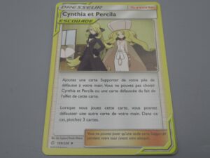 Pokemon Supporter Cynthia et Percila - 189/236 Losange - 2019