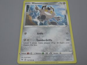 Pokemon Miaouss de Galar - Base - 112/185 Rond - 2020
