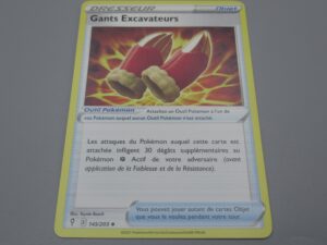 Pokemon Objet Gants Excavateurs - 145/203 Losange - 2021