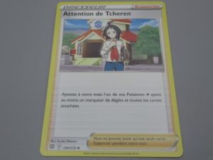 Pokemon Supporter Attention de Tcheren - 134/172 Losange - 2022