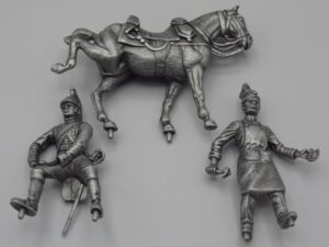 Austerlitz 1805 - Maréchal-Ferrant, Dragon et son cheval - MHSP
