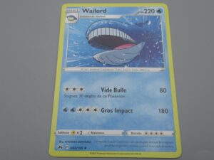 Pokemon Wailord - Niveau 1 - 032/159 Etoile - 2023