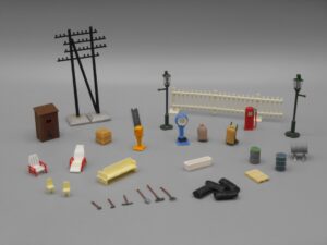 Trains H0 - Eléments de décor