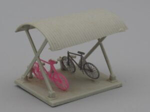 Abris à vélos 3 x 2.5 cm - Echelle H0