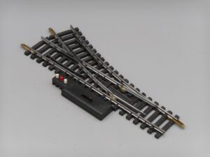 Rail aiguillage électrique à droite R=385 15.4 cm - Jouef