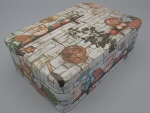 Boîte métal motif déco cuisine - Massily France