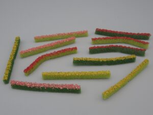 11 haies en mousse longueur 10 cm