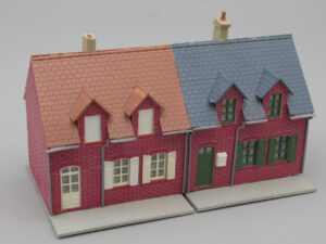 Bloc 2 immeubles en brique - Jouef 1982