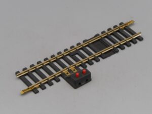 Rail droit 12.35cm 1 coupure + prises mailchort - Jouef 475/2p