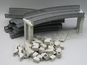 Passage supérieur courbe 6 éléments - Jouef 2674