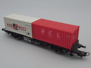 Wagon plat porte conteneurs 21 RIV 80 DB - Lima