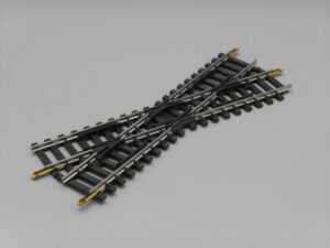 Rail croisement 15.4 cm 22.30° - Jouef 849