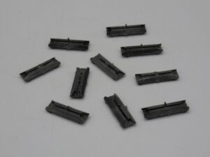 10 éclisses isolantes noires H0 - Jouef
