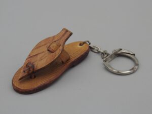 Porte-clés Tong en cuir