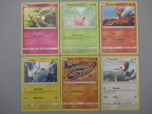 Pokemon 6 cartes Soleil et Lune - Tonnerre Perdu - Rond 2018