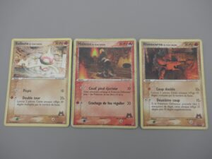 Pokemon 3 cartes EX - Team Magma VS Team Aqua - Rond 2005