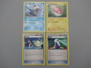Pokemon 4 cartes Noir & Blanc - Frontières Franchies - Rond 2012