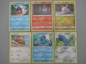 Pokemon 6 cartes Soleil et Lune-Gardiens Ascendants - Rond 2017