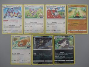 Pokemon 7 cartes Epée & bouclier - Pokémon GO - Rond 2022