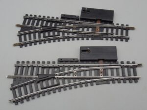 2 rails aiguillages à gauche 17.2 cm - Gégé