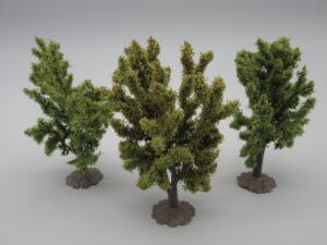 3 arbres feuillus 8 cm - Noch