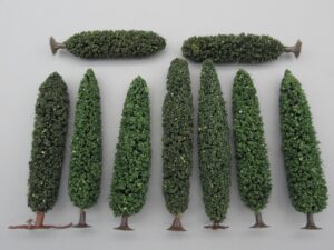 9 arbres en fuseau sur pied 9.5 cm