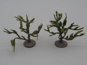 2 arbustes vert 4 cm