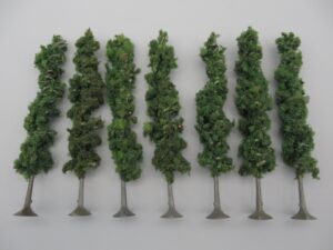 7 arbres peupliers sur pied 13 à 13.5 cm