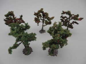 5 arbres pommiers sur pied 8 à 8.5 cm
