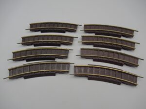 8 rails courbes R=325 22.5° - Jouef 1955-1961