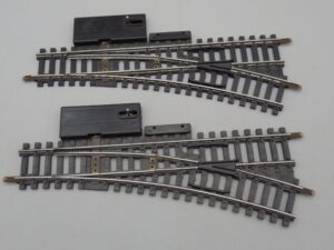2 rails aiguillages à droite 17.2 cm - Gégé