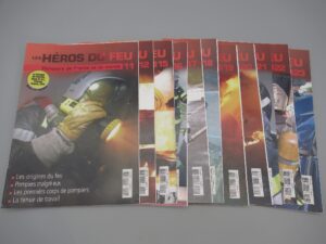 12 fascicules Les Héros du feu, Pompiers de France et du monde
