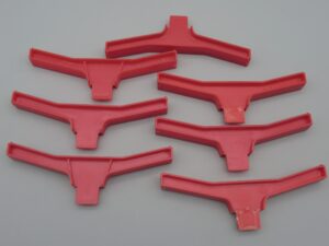 7 supports de piste 387 - Linteau rouge - Circuit routier Jouef