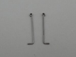 2 montants 16 mm pour main courante de motrice - Athearn