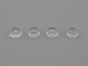 4 hublots ronds biseautés 4.5 mm pour motrice - Athearn