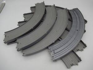 8 pistes courbes 90° rayon 30.5 cm (12) avec défauts - TCR