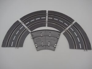 5 pistes courbes 45° pour circuit Jouef, Artin ou Speedking
