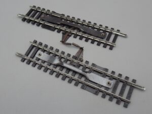 2 rails droits 12.35 cm de dételage - Jouef 475/2A