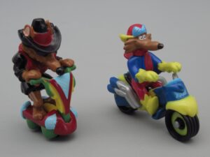2 motocoyotes Fidocoyote et Blackcoyote - Kinder Monoblocs 2004