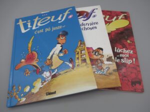 3 albums Titeuf n°4, 5 et 8 - Editions Glénat