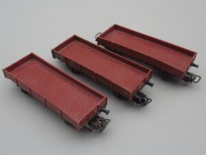 3 wagons plats marron Märklin