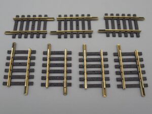7 rails droits 4 cm laiton - Fleischmann 1700/5